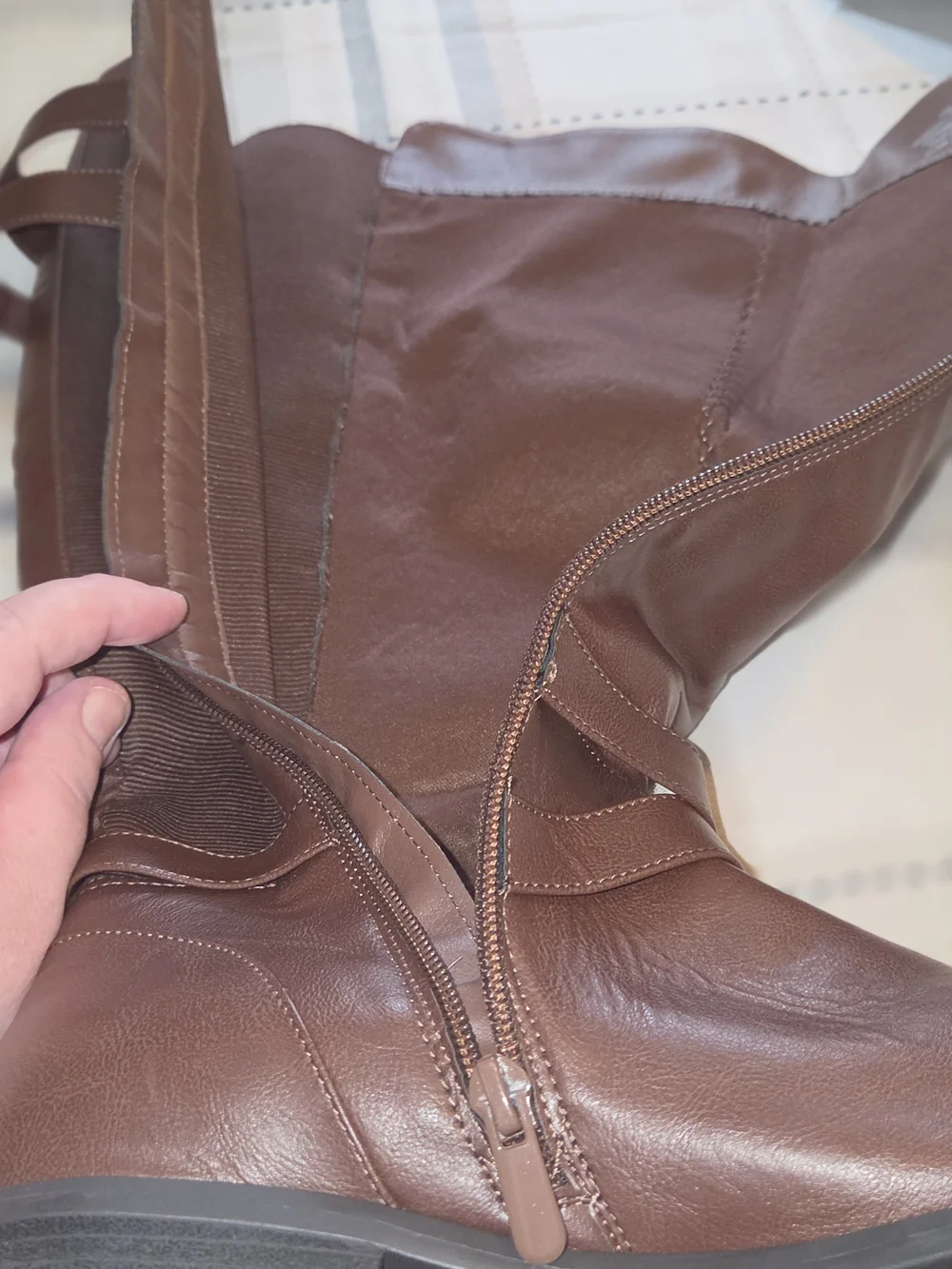 Torrid 9.5W Women's Brown Mid-Calf Buckle Riding Boots NWOB
